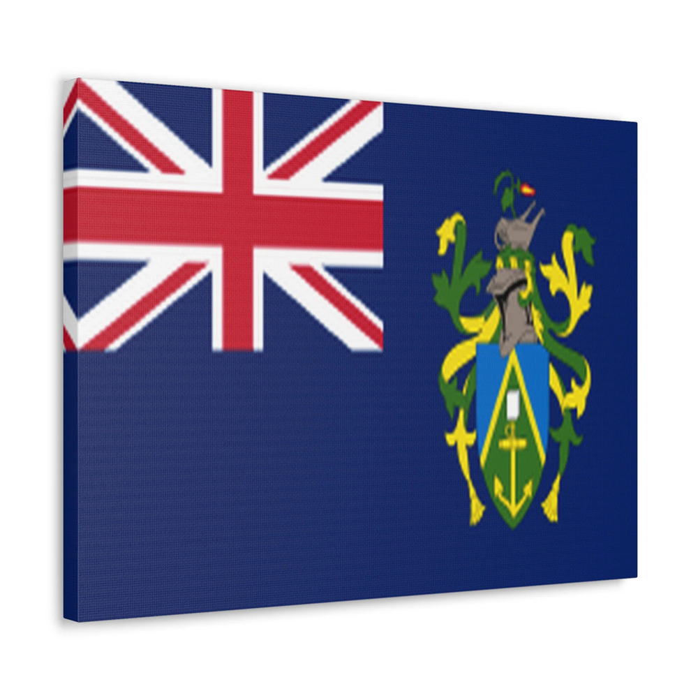 Pitcairn Island Country Flag Canvas Vibrant Wall Art Unframed Home Decor